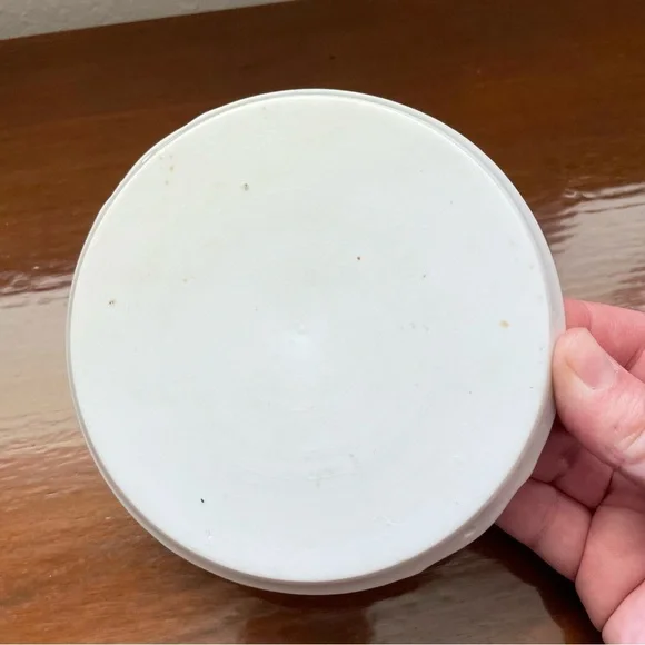 Vintage Porcelain Miniature Tea Set White Red Orange Yellow Gold Gilded Maple - Picture 10 of 12